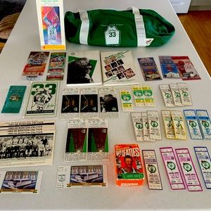 Larry Bird Memorabilia Lot